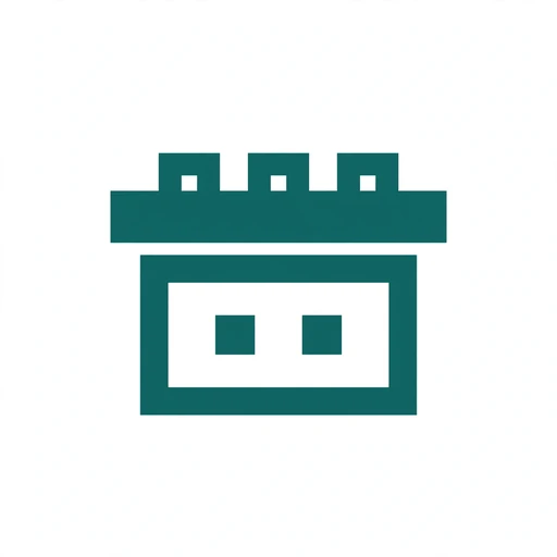 Commercial flat roof service icon